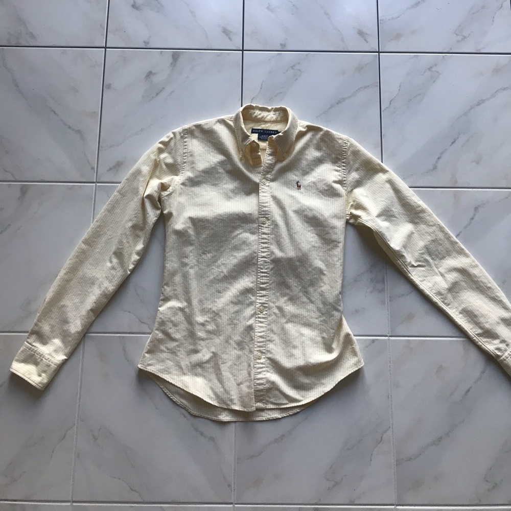 Women’s Striped Ralph Lauren Button Down Top